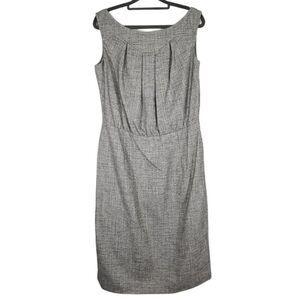 Escada Gray Textured Midi Dress Size 46